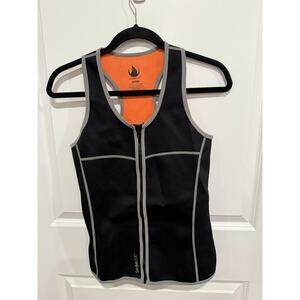 Saunatek Sauna Neoprene Vest Sz Medium Sweat Tank Sports Athletic Black